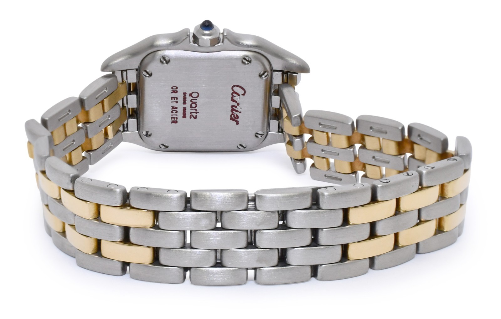 Cartier Panthere Small 2 Row 18k Yellow Gold/Steel Ladies 23mm Watch