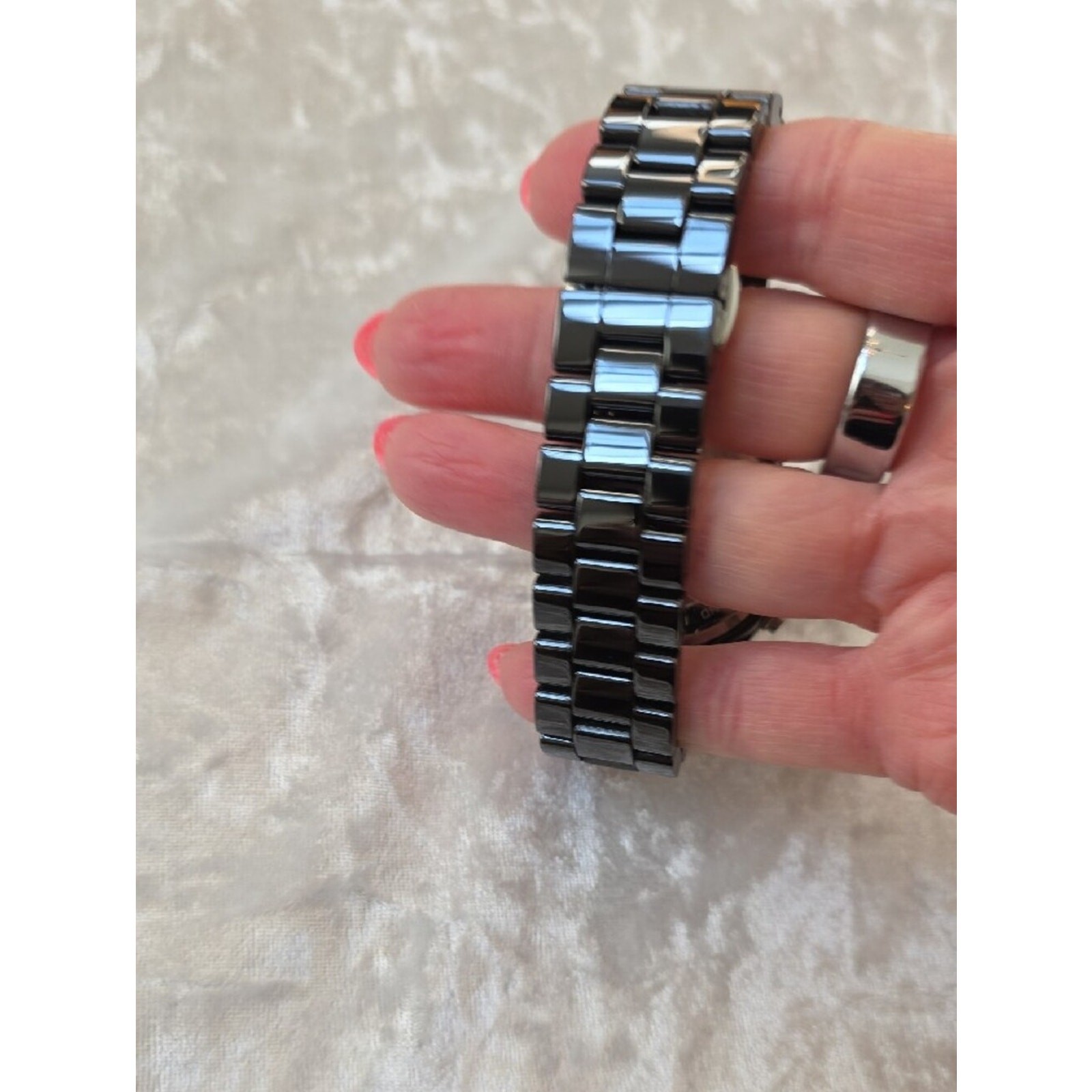 Michael Kors MK5190 Black Crystal-Bezel Chronograph Watch