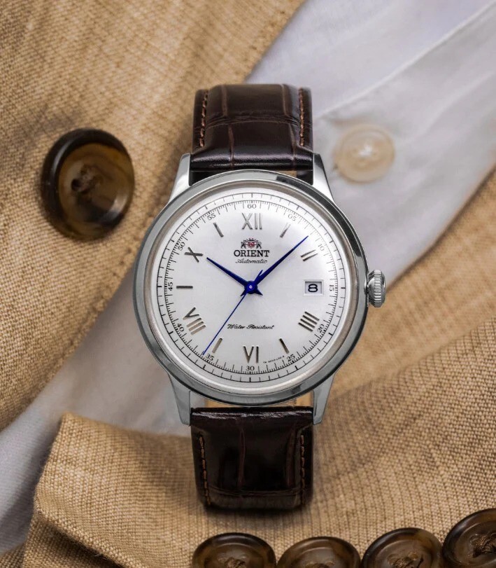 Orient Vintage Bambino Men’s Automatic Watch TAC00009W0 White Dial Brown 30M