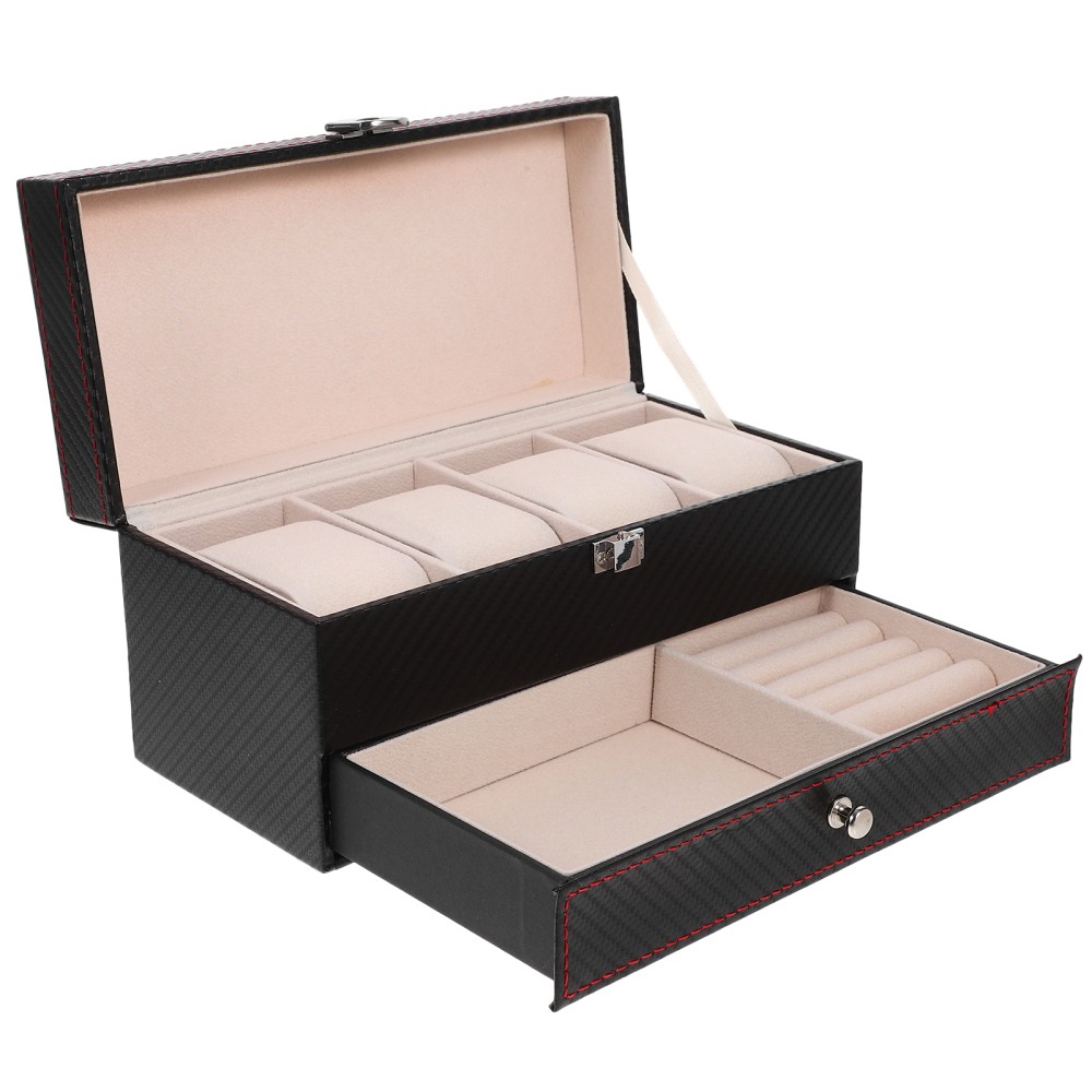 Exquisite Watch Case Mutifunctional Drawer Watch Box Watch Storage