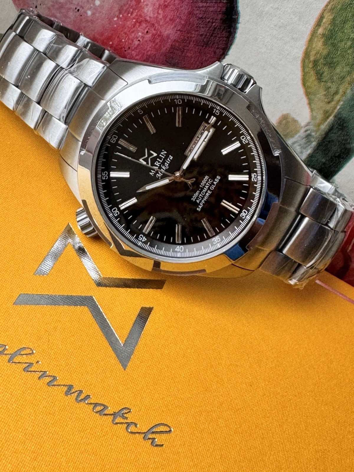 Diver watch DAY-DATE Mens 43mm 300m Sapphire BGW9 SCREW DOWN CROWN 🐟 RRP £500