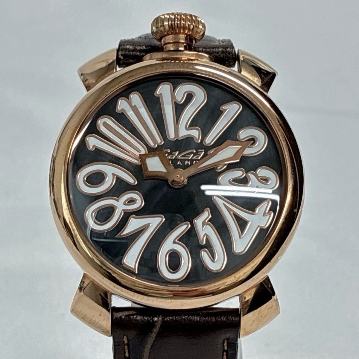 Gaga Milano Manuale 40 Stainless Steel 40mm Black Dial Quartz Unisex #WPW468 FS