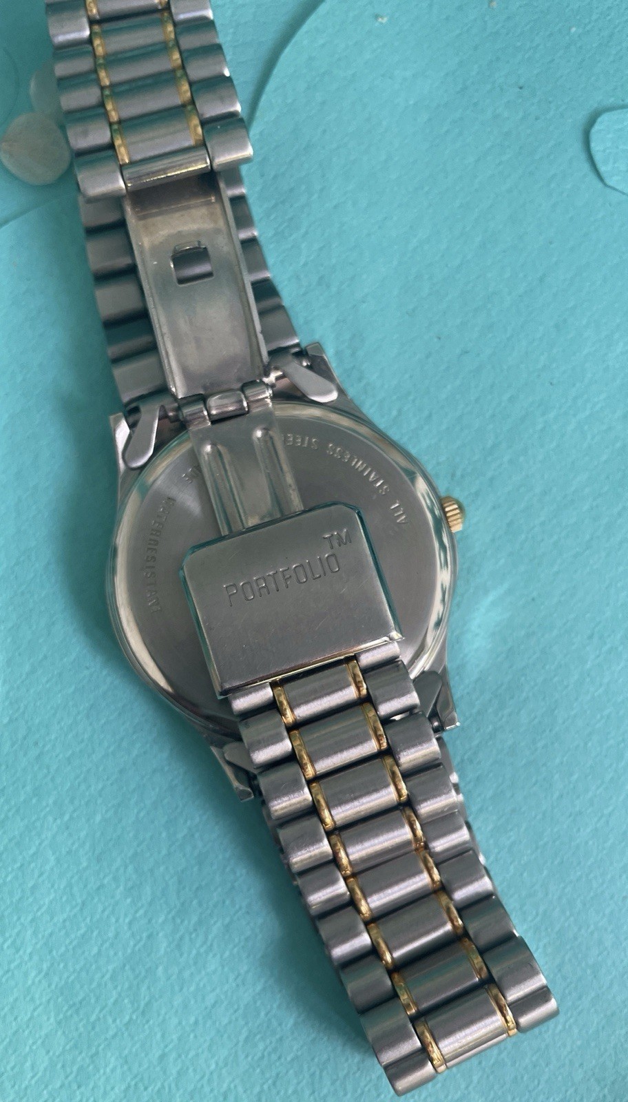Tiffany & Co Portfolio Lucent Swiss Watch 33mm Two Tone Quartz Original Bracelet
