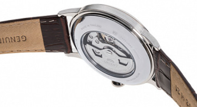 Orient Watch Automatic Men’s Small Second Ivory Brown Strap