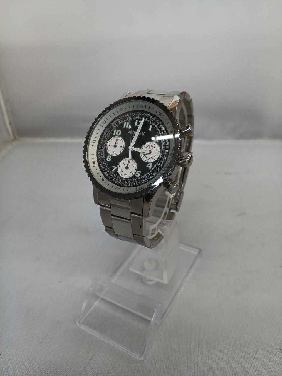 AVIREX AVX-MZ1 Quartz Watch & ZIPPO Wristwatch Works Men 5555