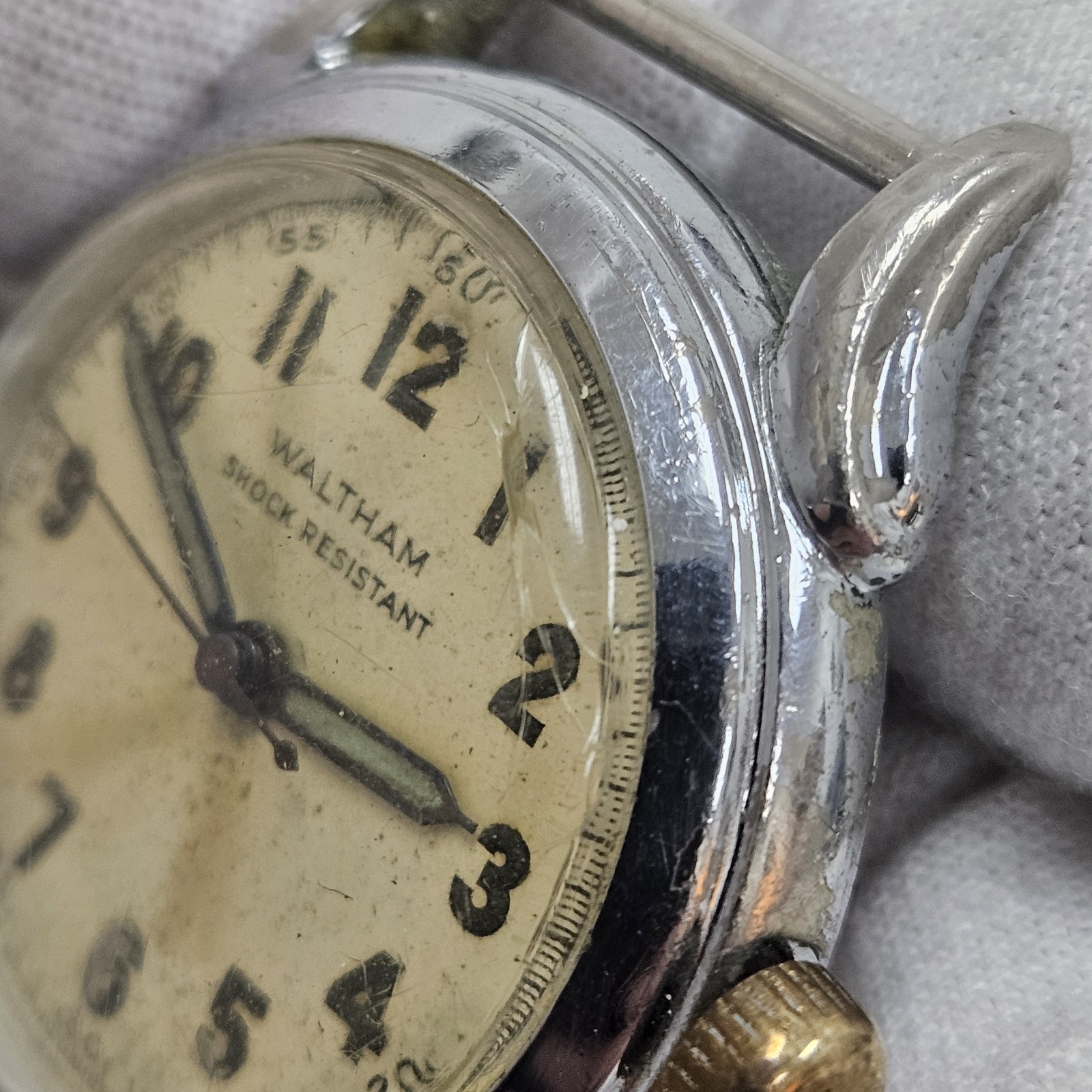 Vintage Men’s Waltham 6/0-D 17 Jewel Military Wrist Watch Running Scarce USA