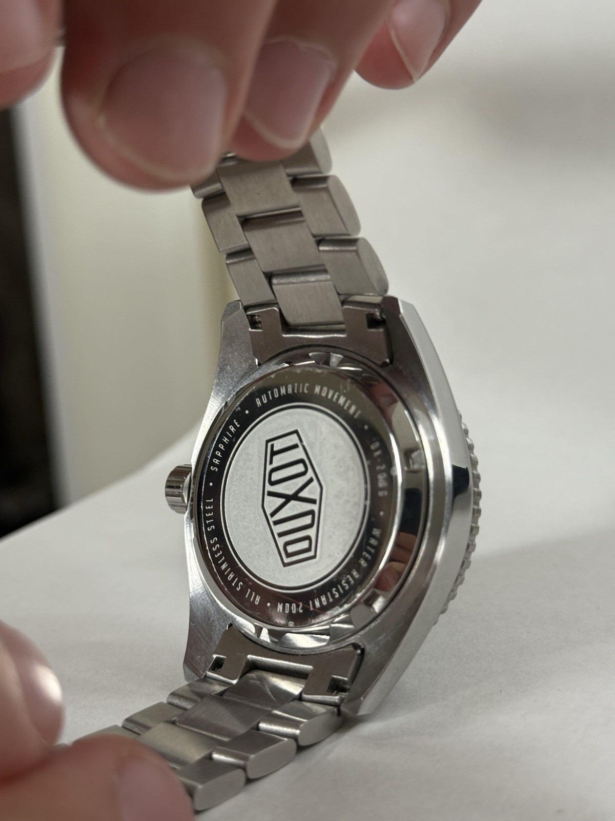 Duxot Tiburon Automatic Diver 200m 40mm Blue Dial Date Steel Bracelet Box