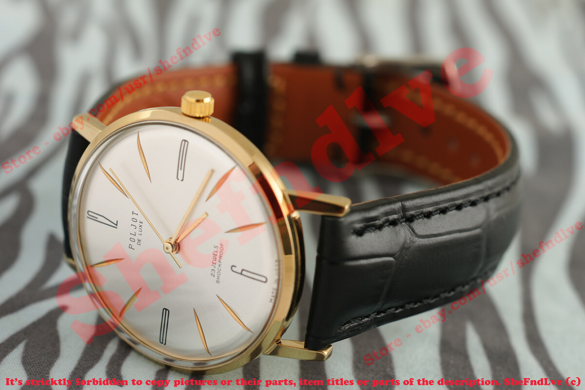 POLJOT De Luxe 2209 Costume Fashionable Luxury ULTRA slim Russian Soviet watch