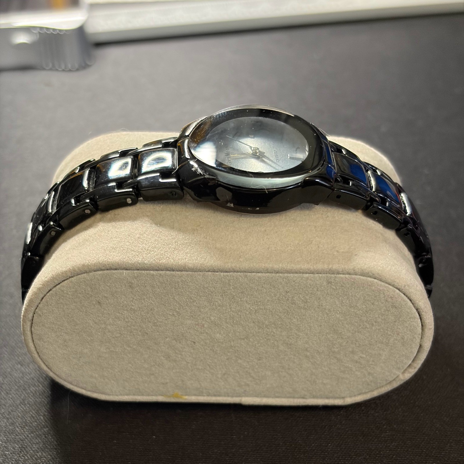 Gino Milano Quartz Watch Women Black Stainless Steel Minimalist Casual