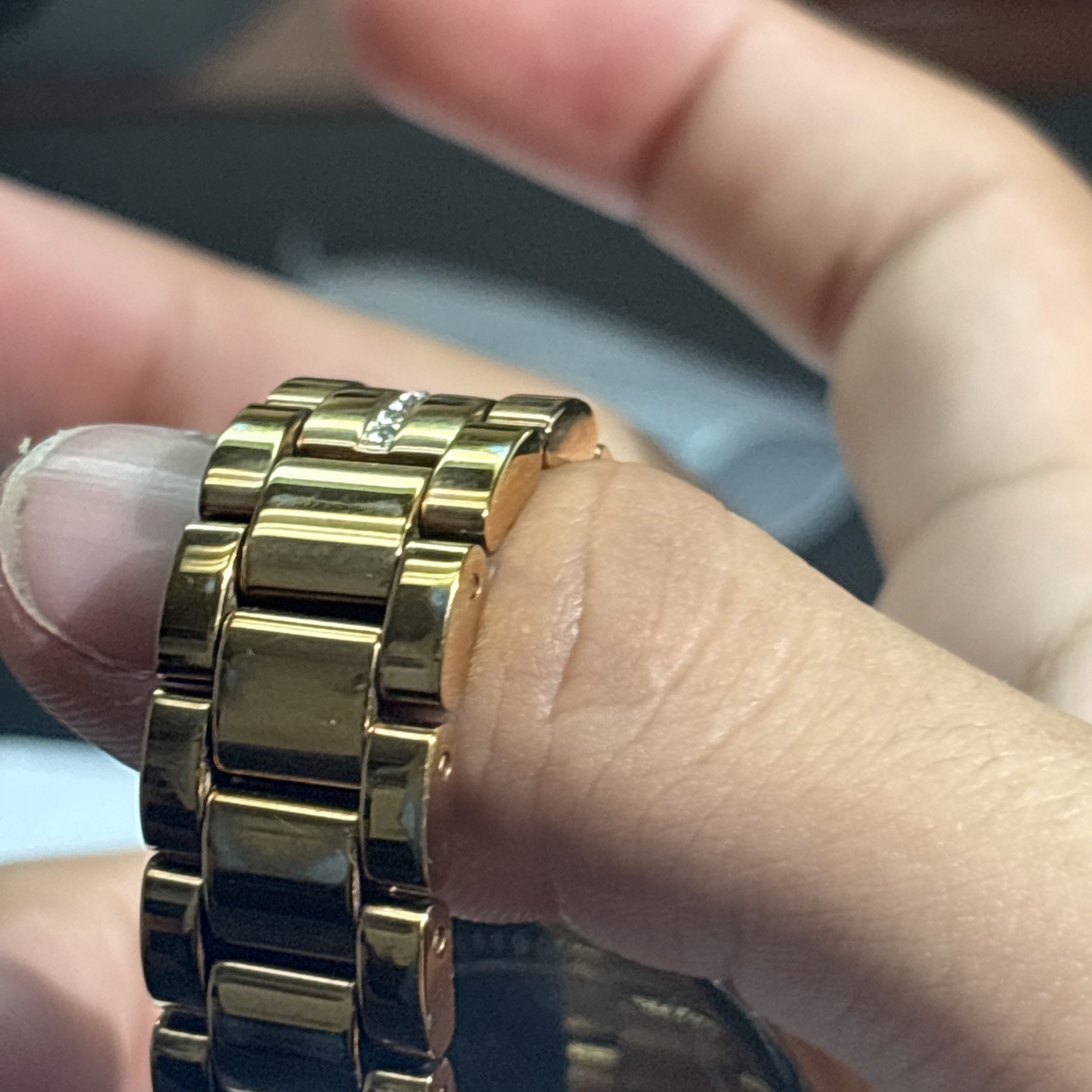 Michael KORS Watch Gold Plated MOP DIAL Fits Wrist Size 6.5”