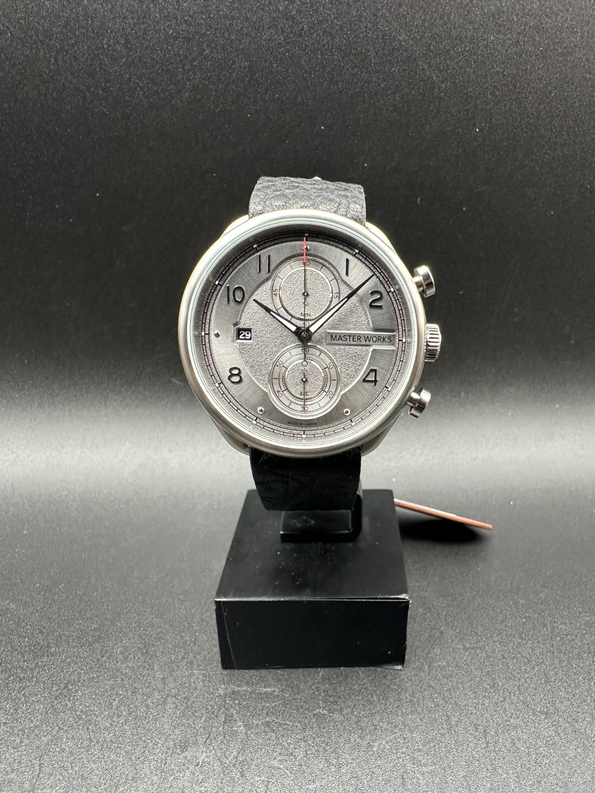 Master Works Chronograph 43mm Japan Made Quartz Men’s Watch MW17SUEDBKG0