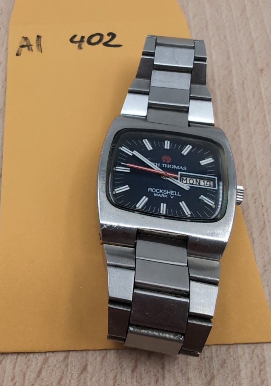 Vtg Roamer Rockshell Mark V Made For Seth Thomas Automatic Watch