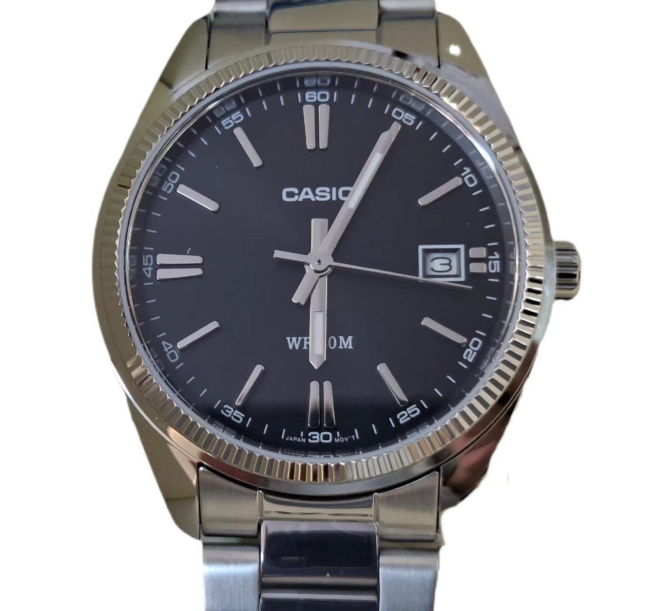 Casio UTP-1302PD-1A Stainless Steel Band 35 mm Dail Black Unisex Adults Watch