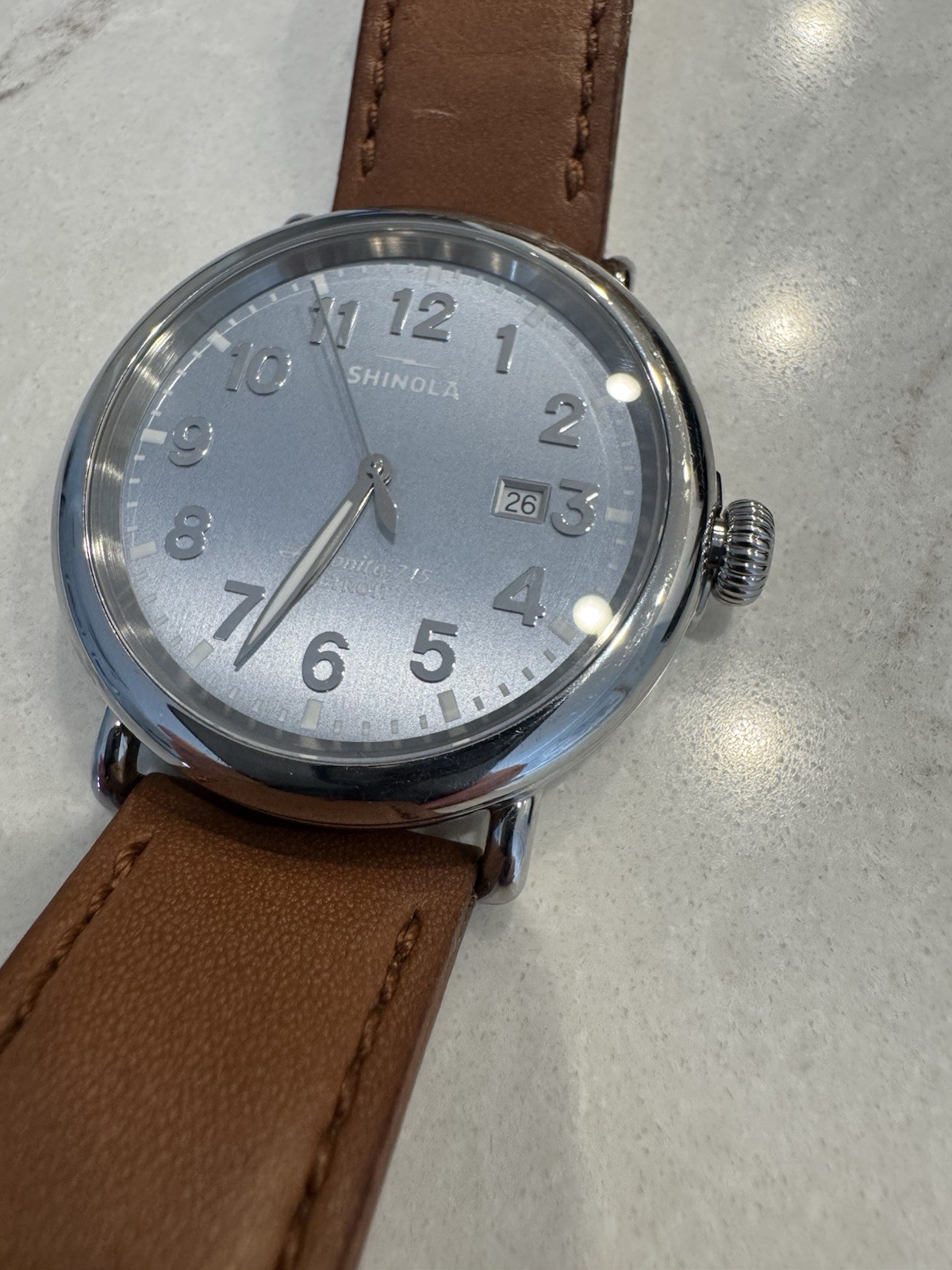 Shinola Runwell 47mm Silver Stainless Steel