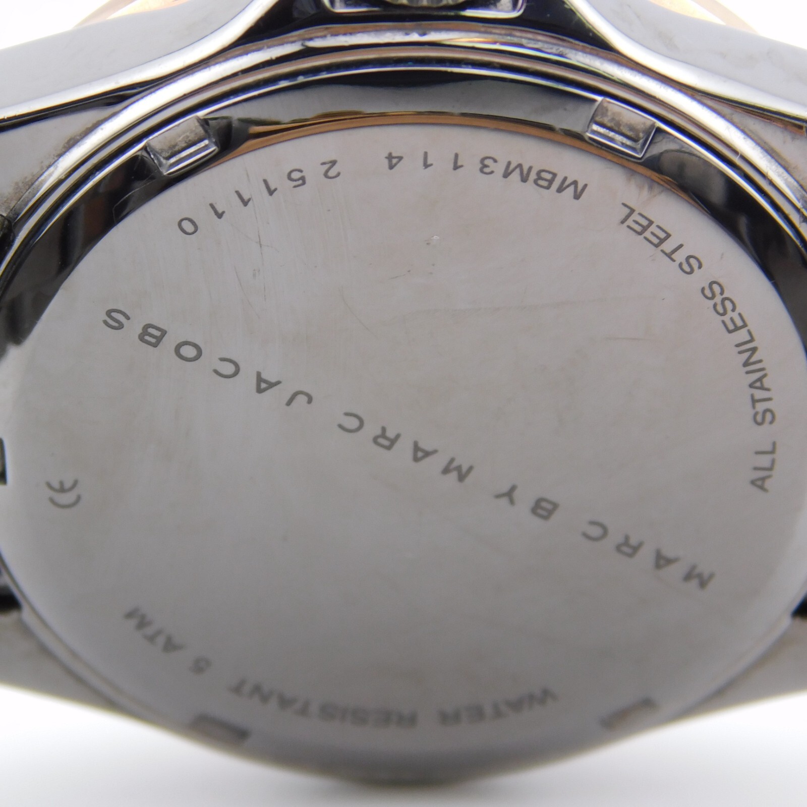 MARC by MARC JACOBS MBM3114 All St. Steel Women’s Watch Sz. 6 1/4″ New Battery