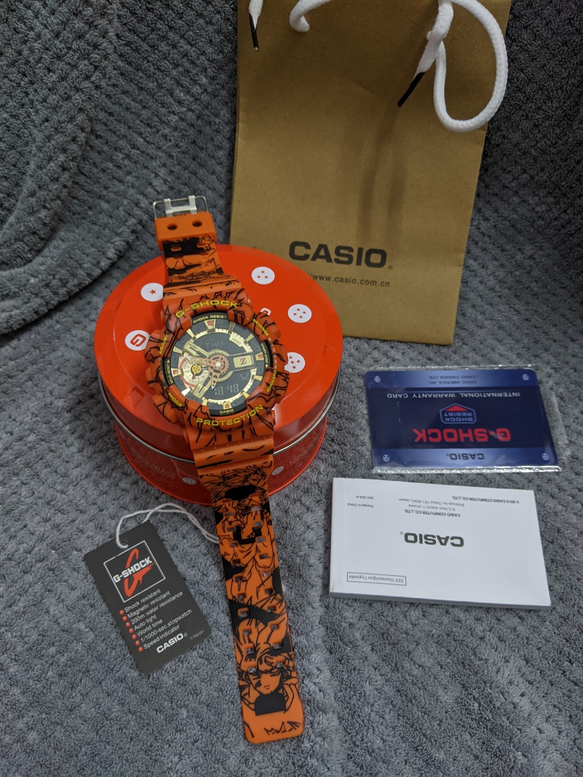 Casio G-Shock x Dragon Ball Z GA-110JDB-1A4 Son Goku Limited Edition Brand New