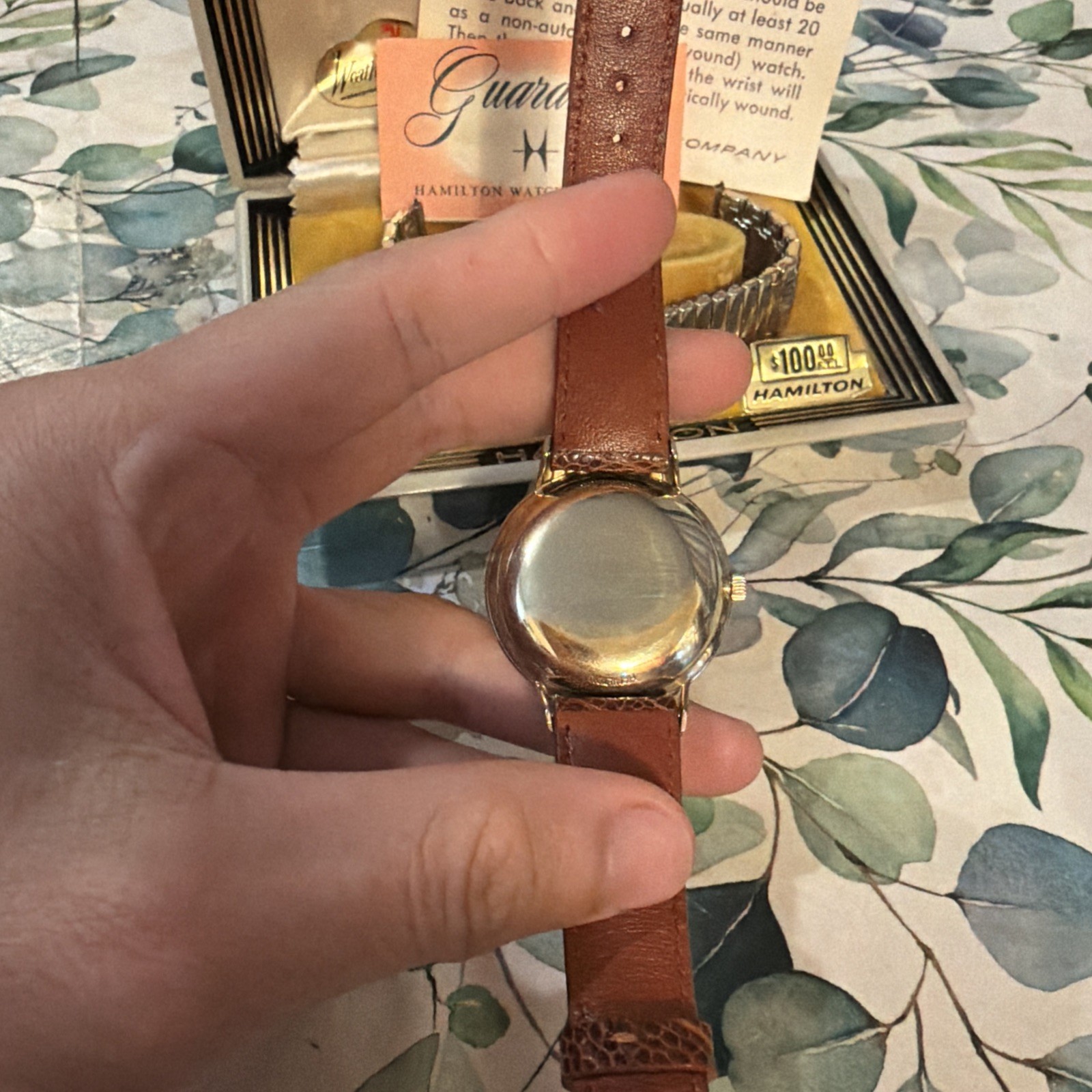 Hamilton K-420 Automatic 1961 Men’s Wristwatch 10k RG w/ Box and Papers
