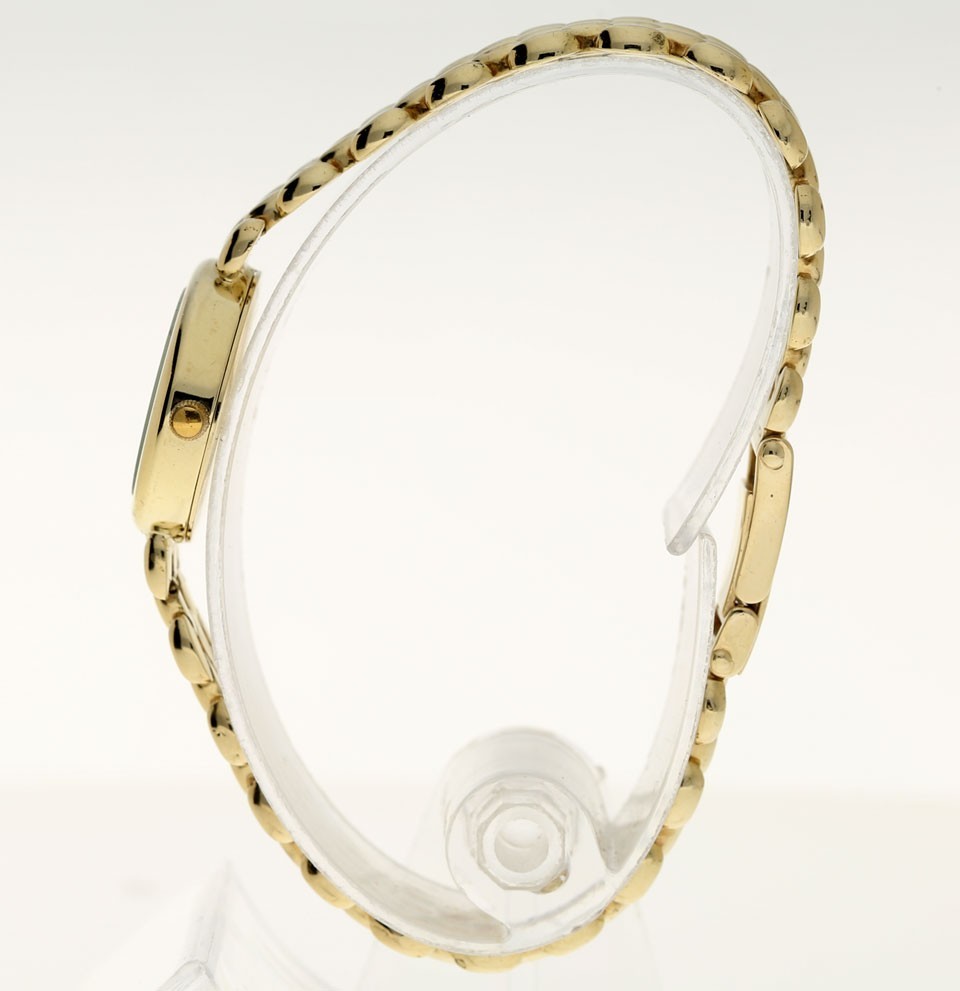 Tiffany & Co. 14K Yellow Gold Swiss Quartz Watch White Roman Dial 21MM