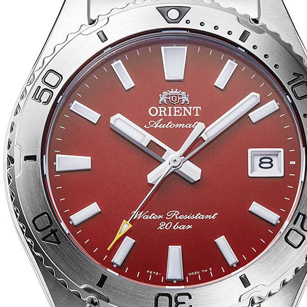 Orient RN-AC0Q09R Sports Mako 40 Automatic Men’s Diver Watch StainlessSteel Red