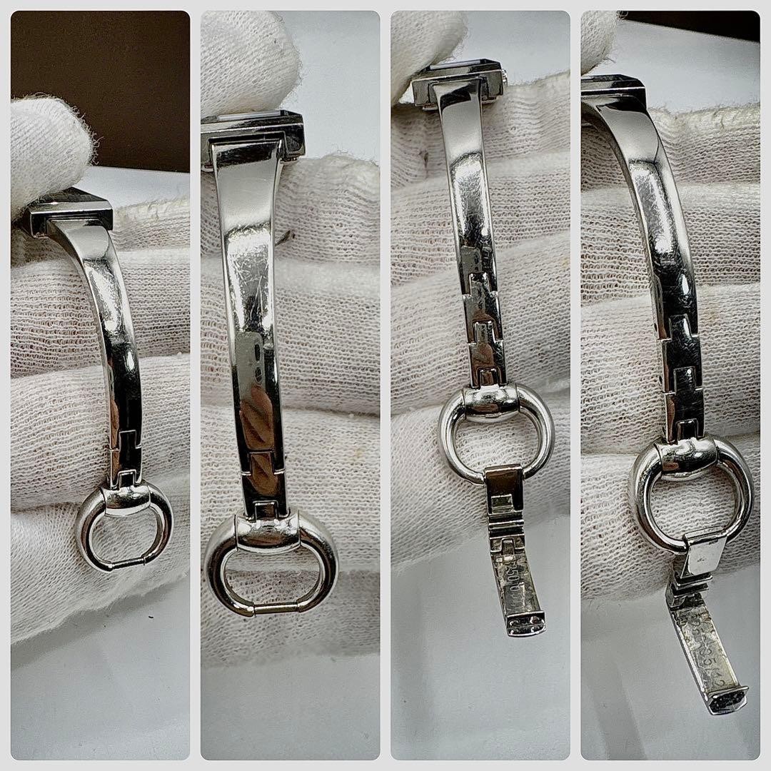 Gucci 1500L GG Dial Bangle Quartz Watch Women Used