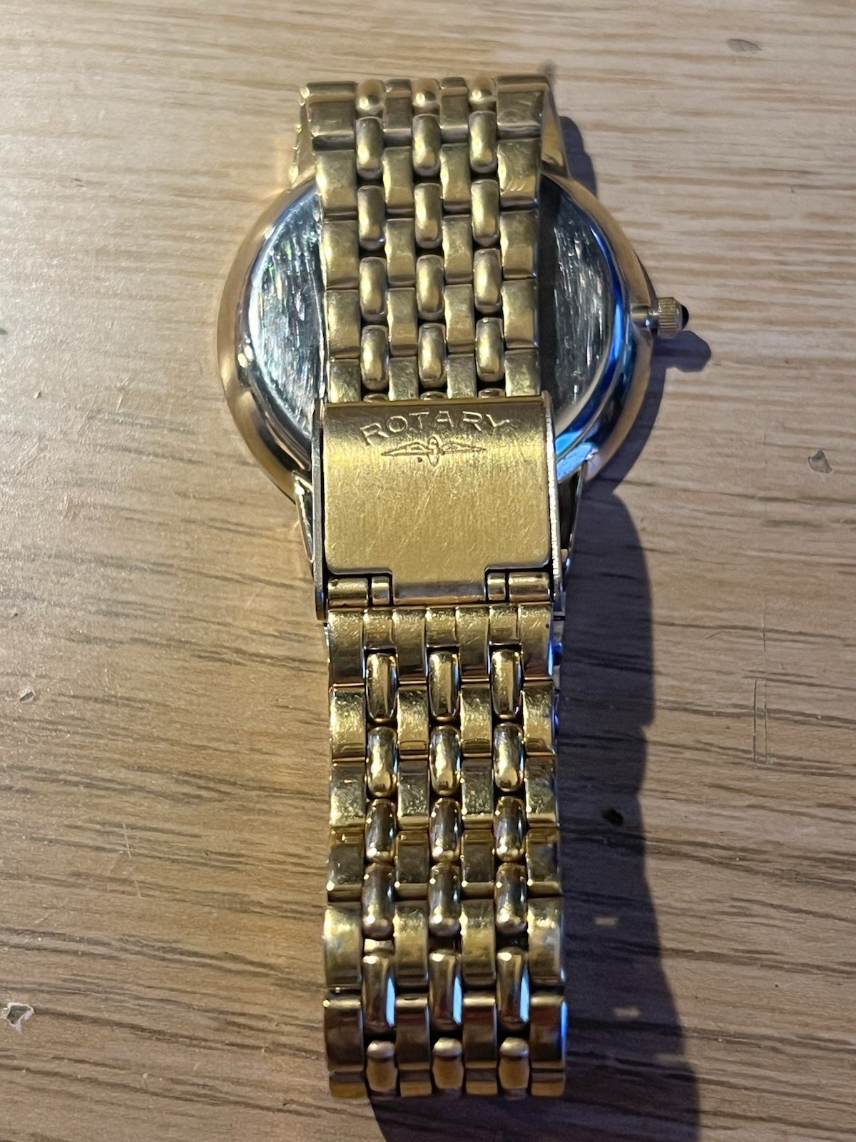 Rotary Quartz Gold Plated Calendar 5 ATM Watch 10309