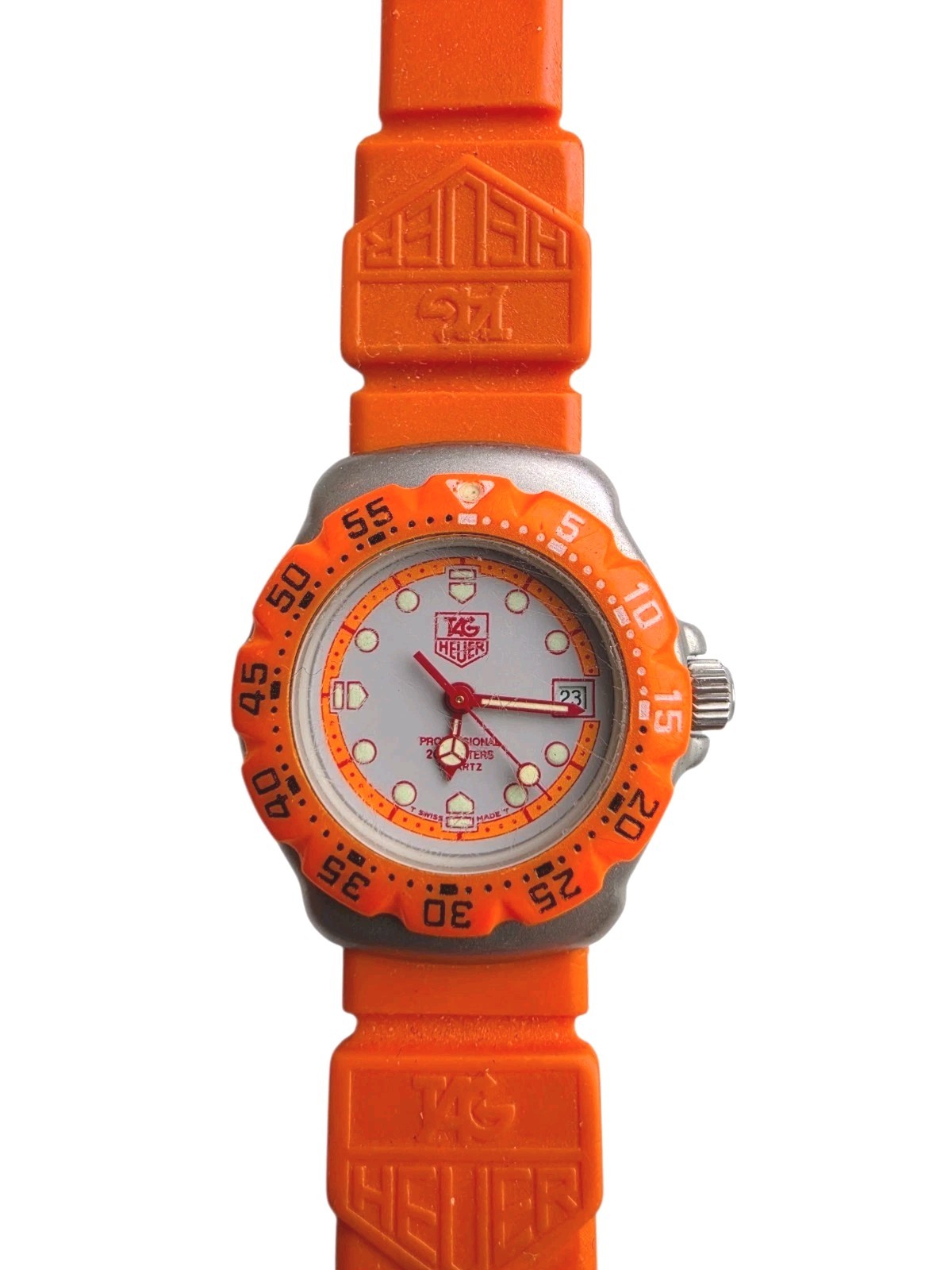 Vintage TAG HEUER Formula 1 Orange 373.508 Women’s Watch 1980s