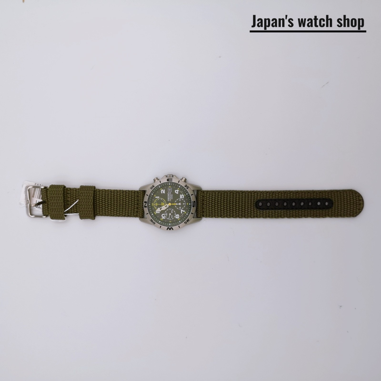 SEIKO SND377R Green Chronograph Men’s Watch New in Box