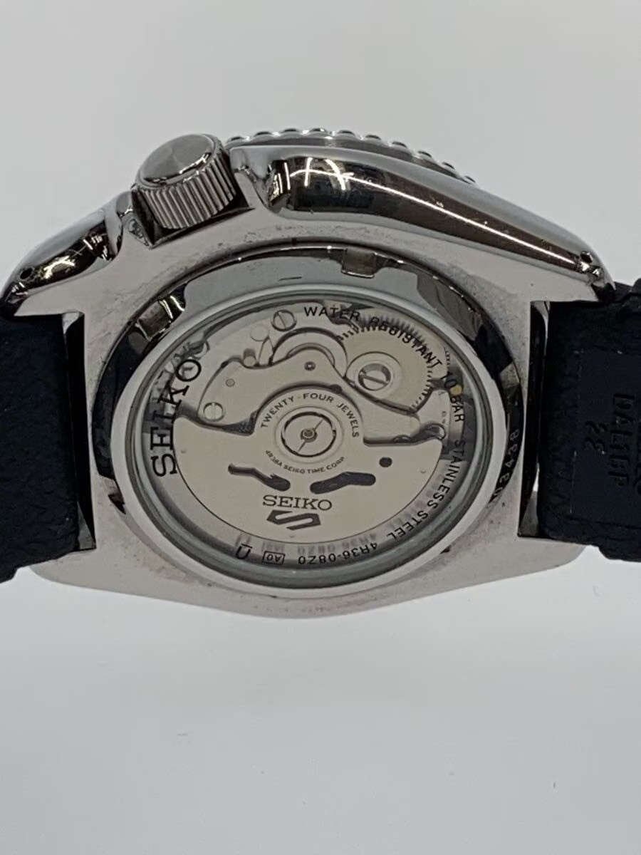 SEIKO Automatic Watch Analog Ceramic BEG BLK 4R36 08Z0