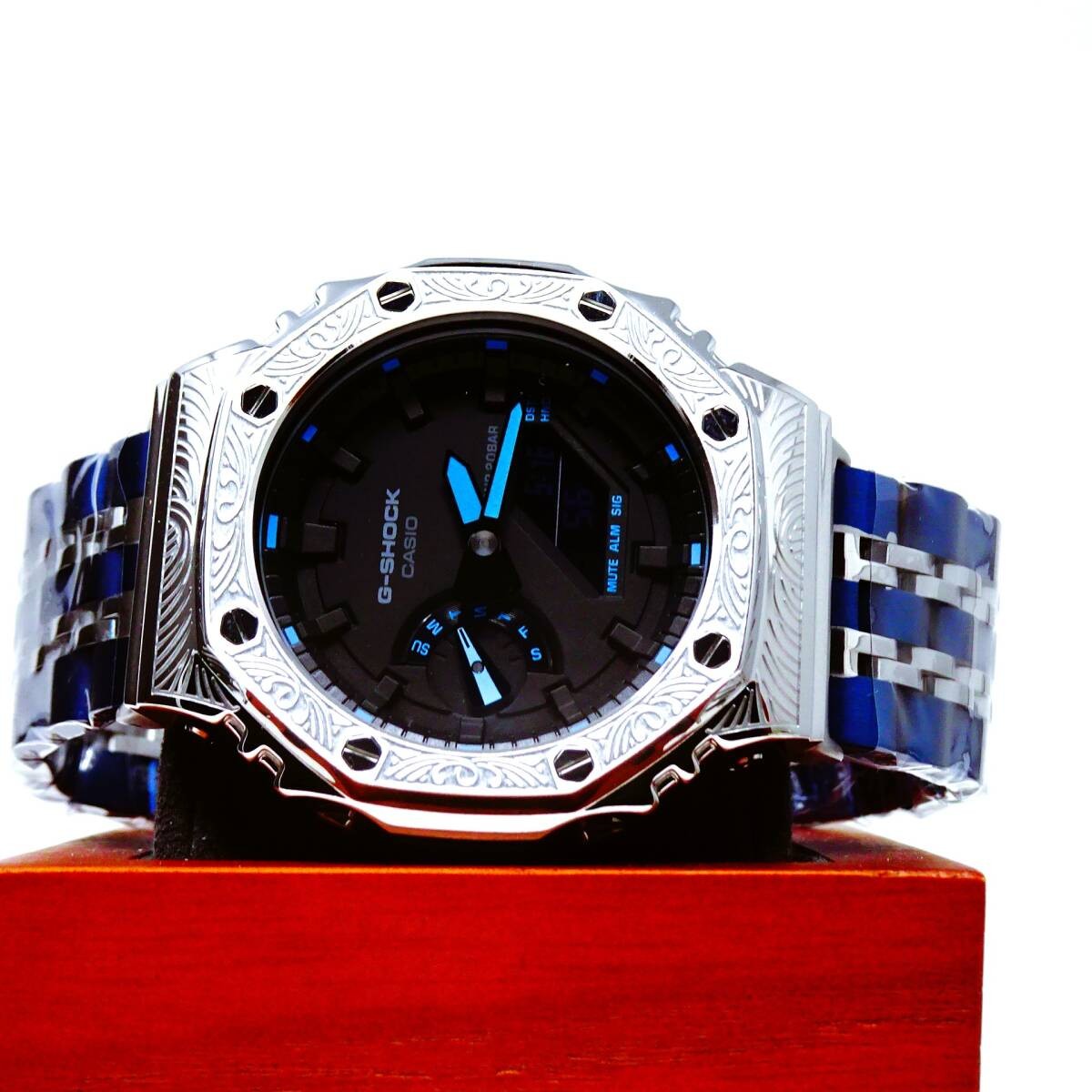 〓New〓mod Casioak〓G-Shock CUSTOM/MADE wristwatch with GA2100 stainless steel