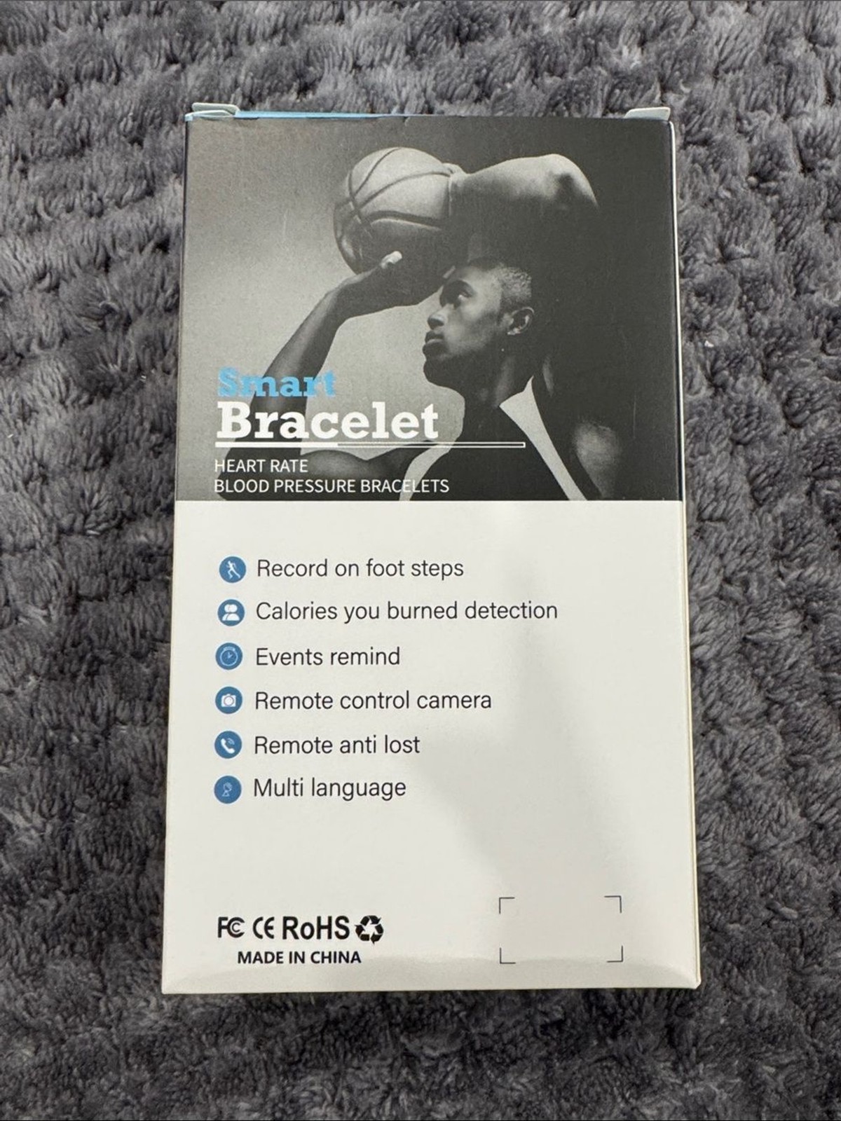 Smart Bracelet Fitness Tracker – Black
