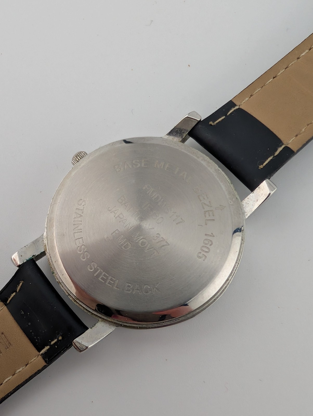 Classic Silver Tone 37mm Case Colorful Hour Mark Women’s Watch- New Battery