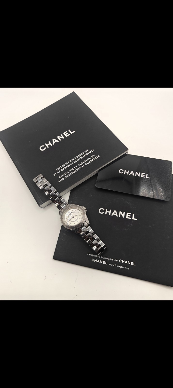 Chanel J12 Chromatic H3401 29mm Quartz 8 Diamond Dial Box & Papers