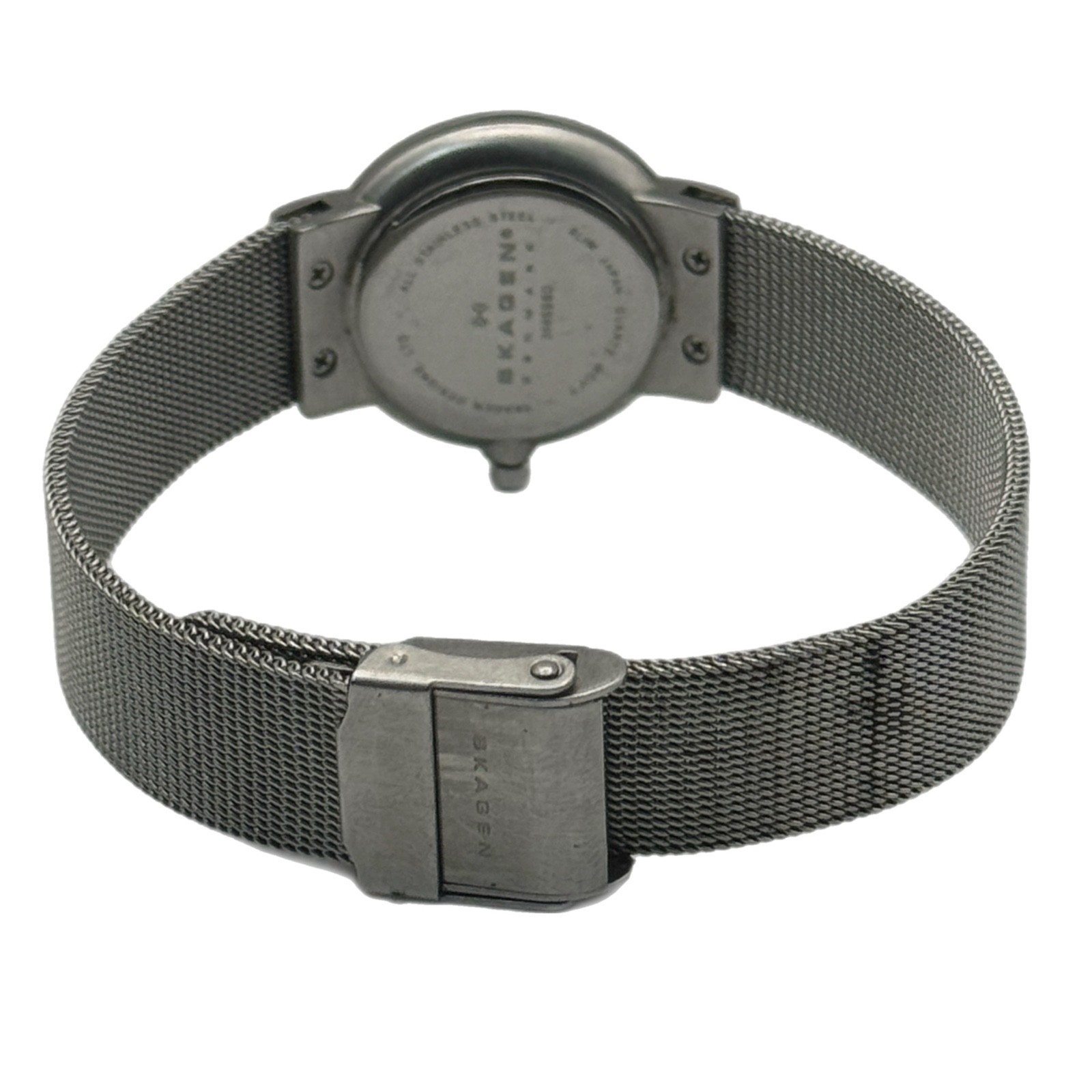 Skagen 358SSSD Ladies Quartz Watch Silver Steel Mesh Bracelet New Battery Tested