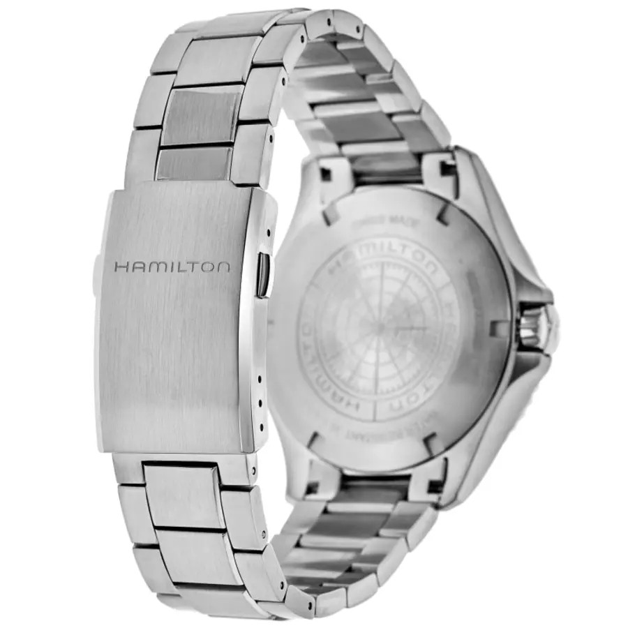 New Hamilton Khaki Navy Scuba Auto GMT Silver Dial Men’s Watch H82555150