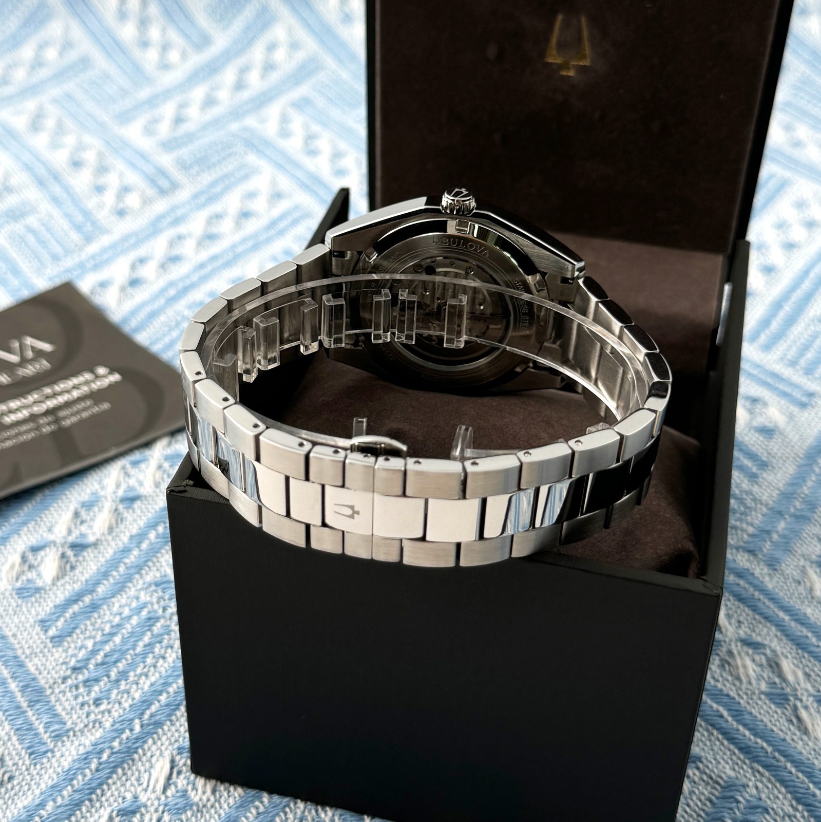 New Bulova Surveyor Automatic Men’s Watch silver Dial 42mm/96A274