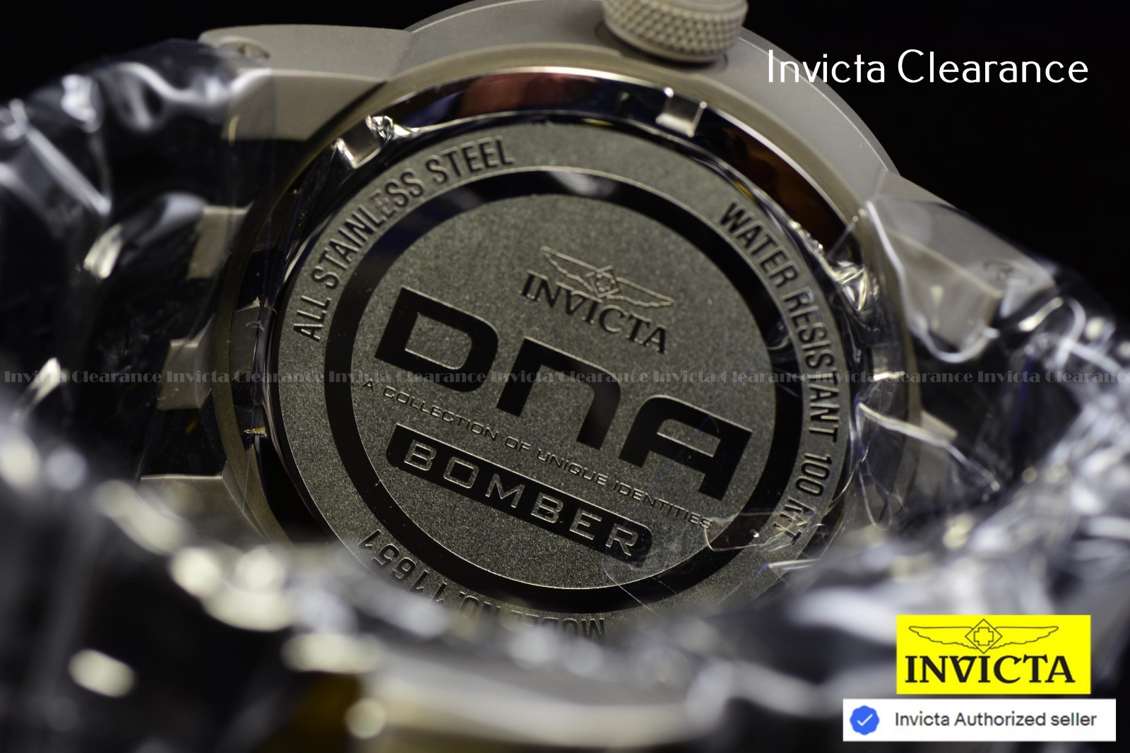 Invicta DNA Vintage Armed Forces Swiss Ronda 513 Caliber Men’s Black Dial Watch