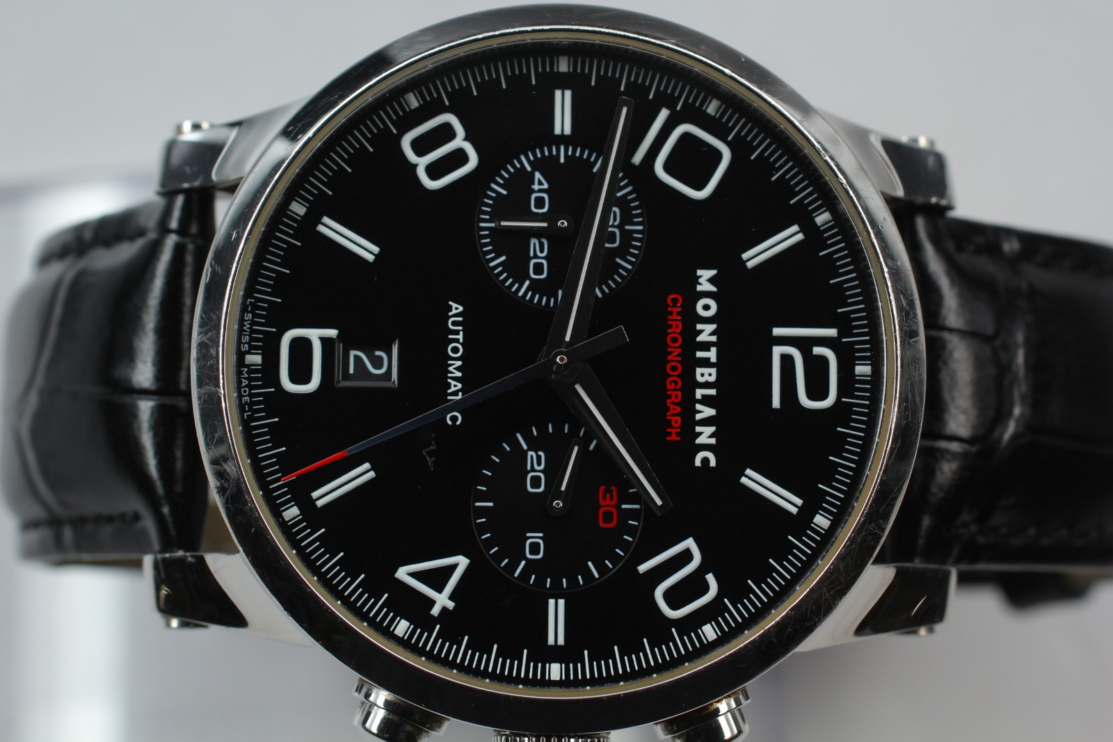 MONTBLANC Timewalker 7069 Automatic Chronograph Black Men’s Watch 43mm JAPAN