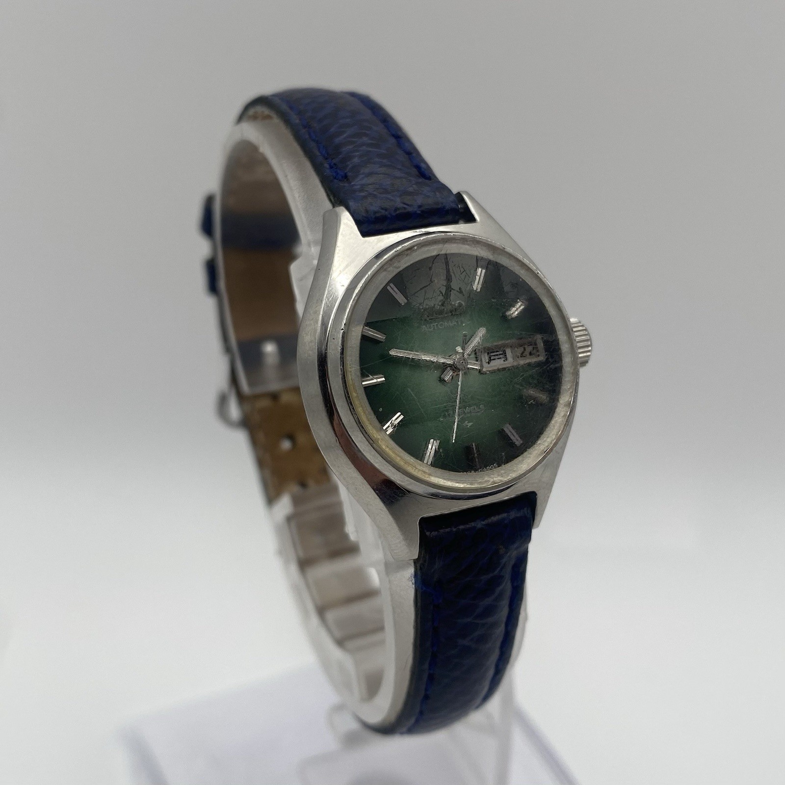 SEIKO 2206-0300 Wristwatch Women Automatic DayDate Cut glass