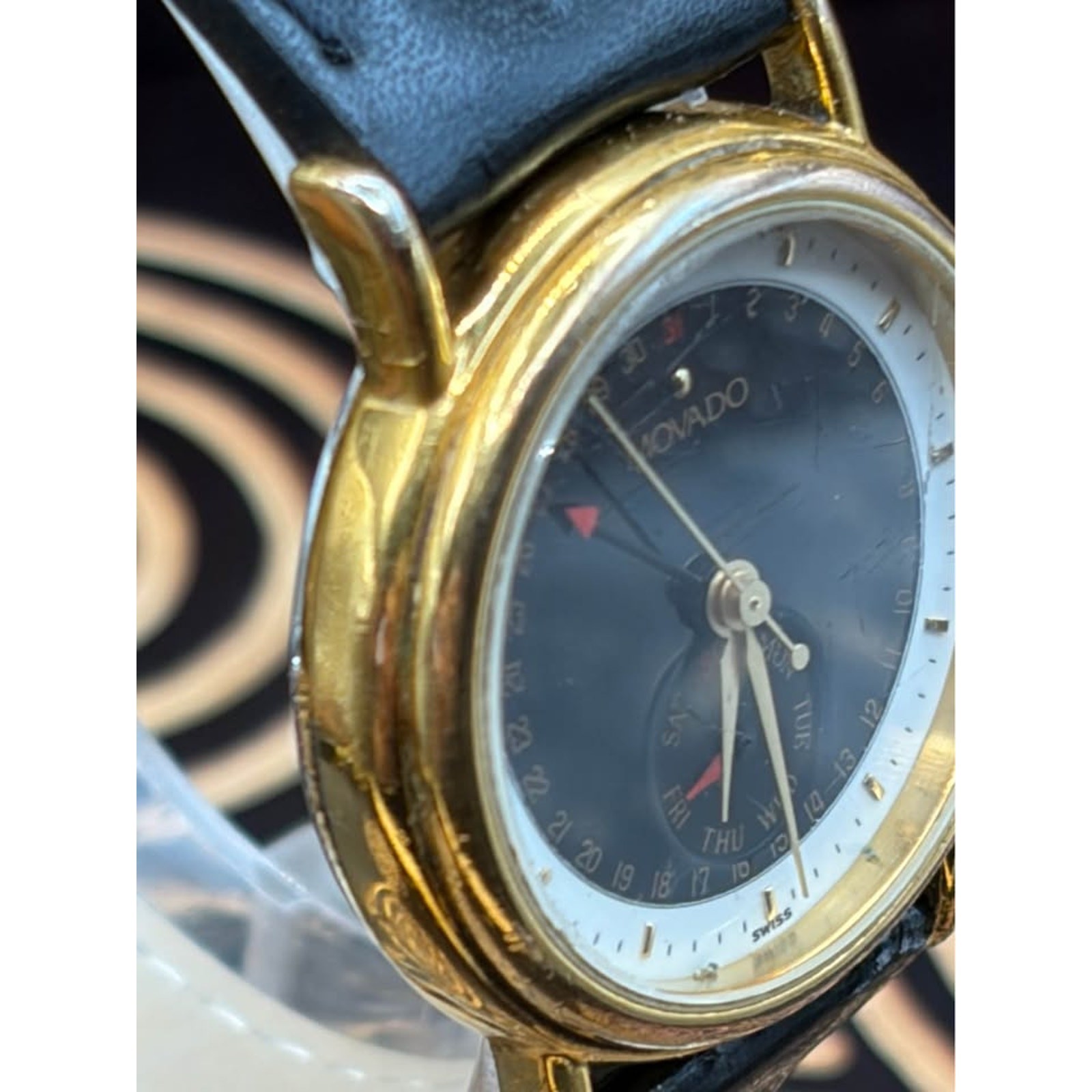 Ladies Movado 28mm Date PointerLate 1980’s Ref 87.06.825 ETA 255.495. Quartz ETA