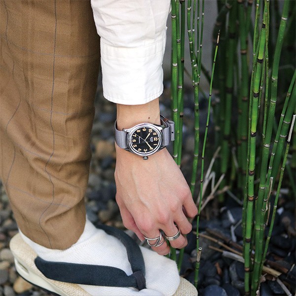 KUOE KYOTO OLD SMITH 90-002 TiCTAC Limited tt-os90002-bk-large-nato-bk-gr