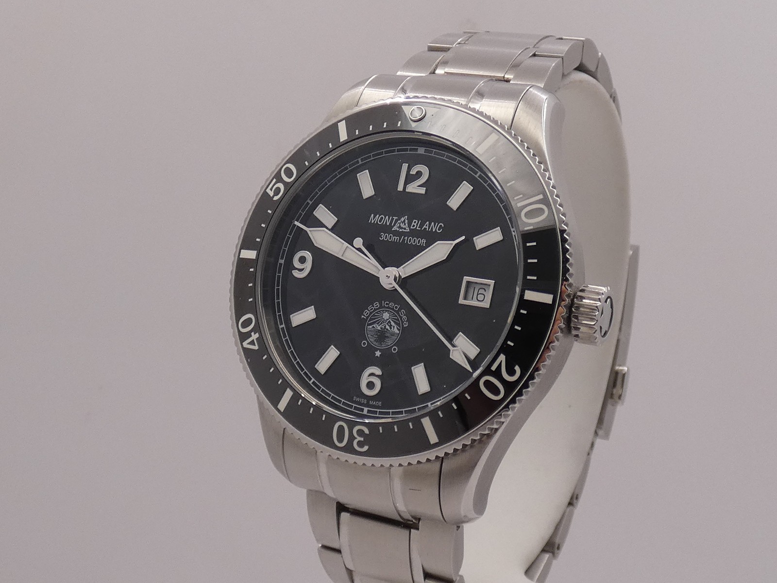 MONTBLANC 1858 ICED SEA DIVING 129371 NEW BOX PAPERS&STICKERS MAR 2026 AUTOMATIC