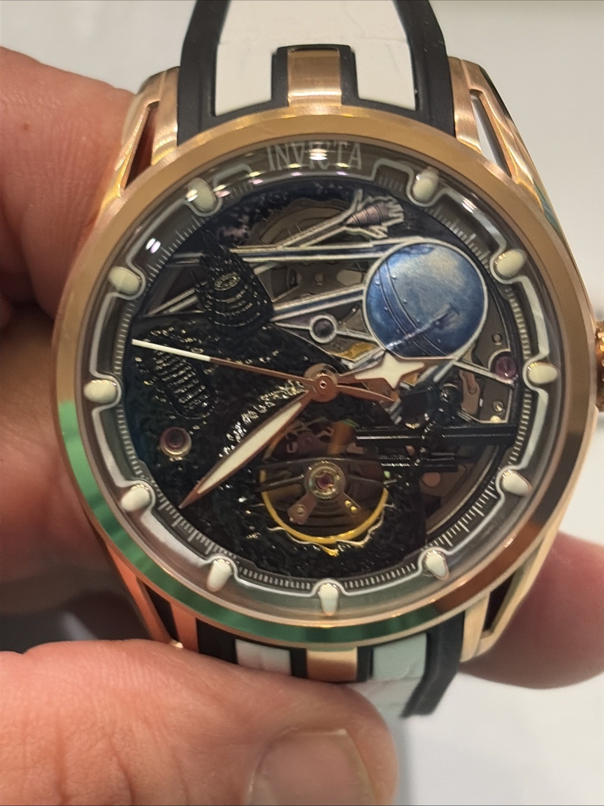 Invicta Celestial Naosia Automatic Men Watch w/ Skeleton Dial, 45mm Model 70089