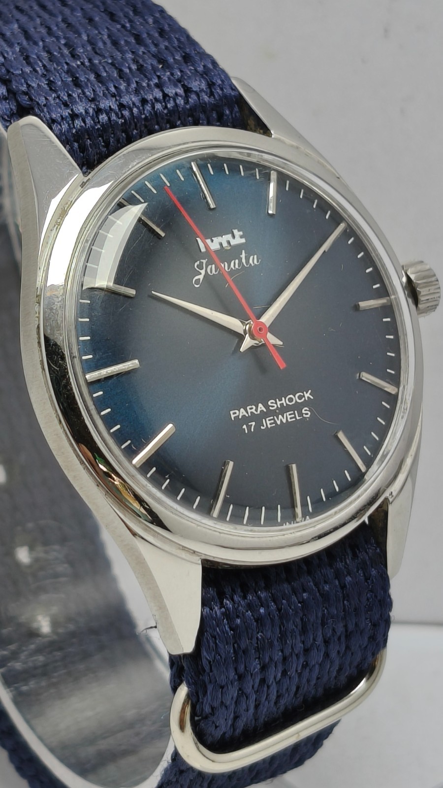 HMT Janata 17 Jewels Hand-Winding Wrist Watch For Men’s In Working Condition