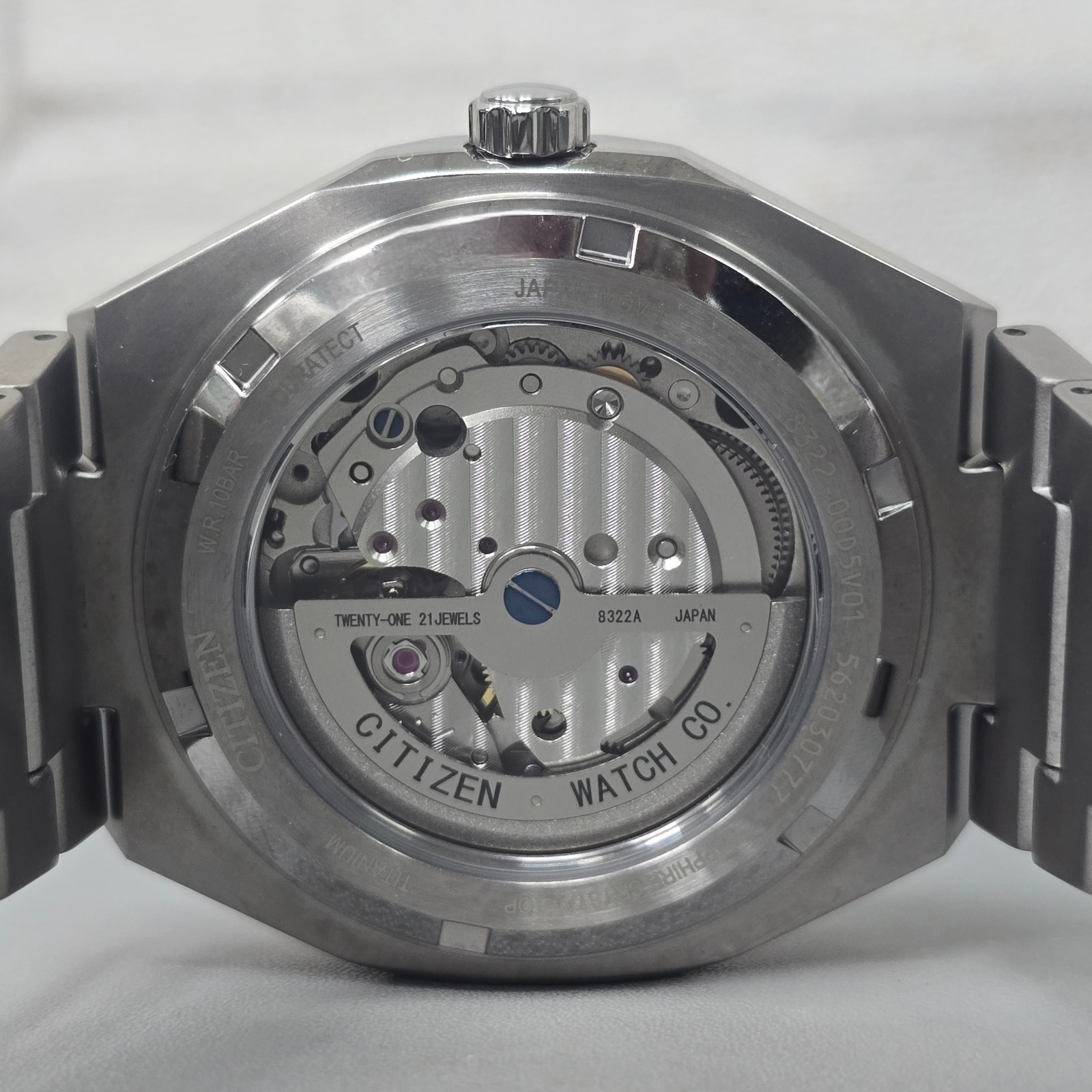 Citizen Zenshin 60 NK5020-58P Super Titanium Automatic Beige Dial 40 mm Watch
