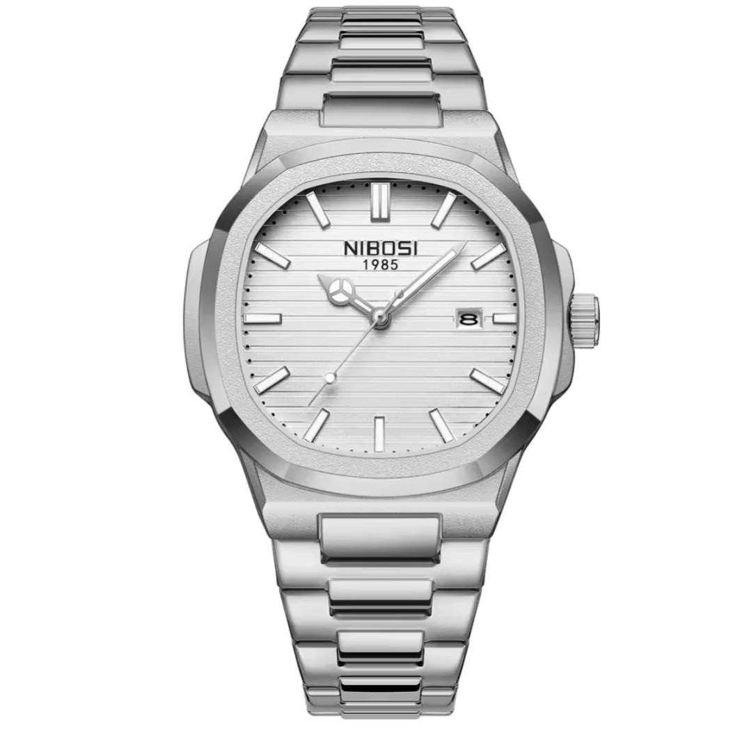 NIBOSI Fashion Business Man Watch Luxury Square Men’s Watches Waterproof…