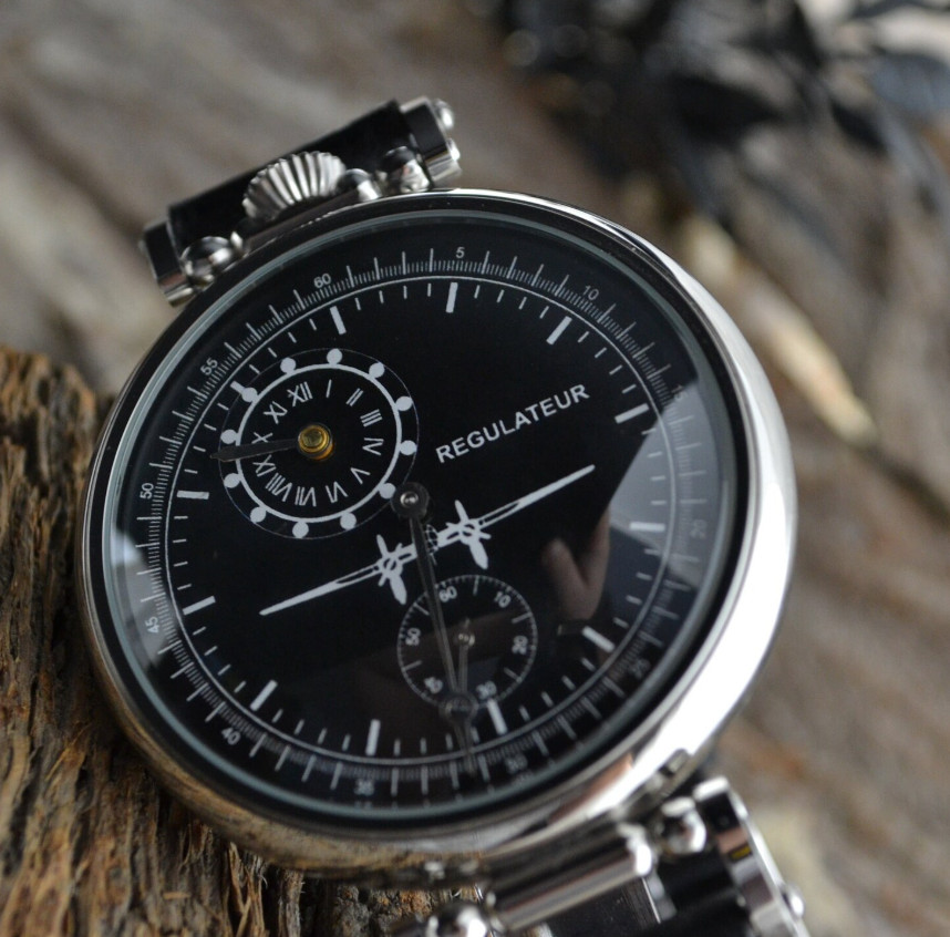 Watch Regulator Molniya Mechanical PILOT Wrist Aviator Russian Men USSR Molnja
