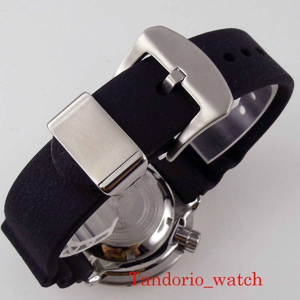 46.5mm Tandorio 30ATM Diving Japan NH35A Mens Watch Sapphire Glass Ceramic Bezel