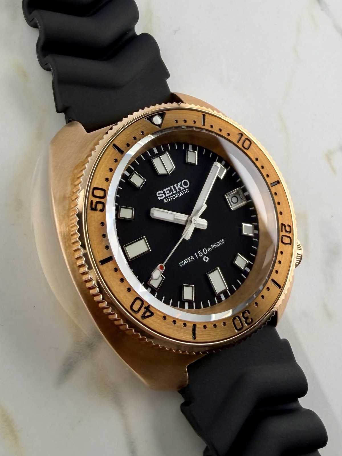 Bronze Turtle Automatic Dive Watch – Seiko NH35 Movement 6105 Style Cpt. Willard