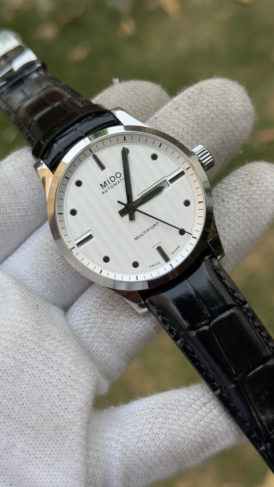 Mido miltifort special Edition Mens Automatic Watch steel White