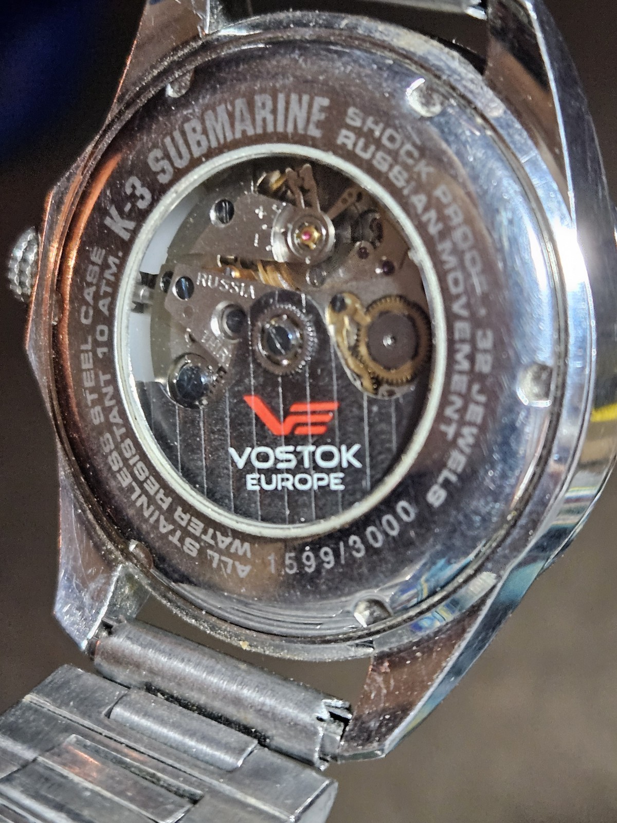 WORKING! Vostok Europe K3 Submarine Automatic Limited Edition 3000 WATCH BLUE